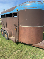 1980 KING OF THE ROAD 13 foot bumper pull, livestock trailer