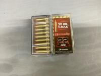100 LIVE ROUNDS HORNADY 22 MAGNUM 30 GRAIN V-MAX