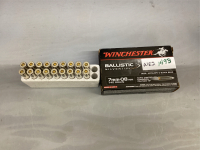 18 LIVE ROUNDS WINCHESTER BALLISTIC SILVER TIP 7MM-08REM