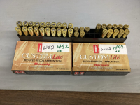 31 LIVE ROUNDS, HORNADAY CUSTOM LITE REDUCED RECOIL AMMO