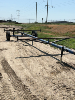Single axle pipe trailer