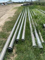Six lengths of 4 inch wheel move pipe