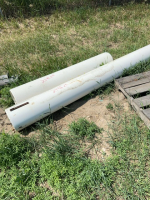 Three pieces of 10 inch PVC waterline