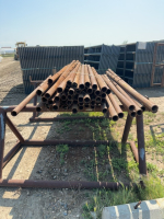 8 foot steel pipe with inch and a quarter holes