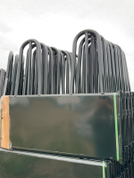 One tombstone round bale feeder ( 3 PC )