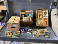 3 BOXES LOUIS L&rsquo;AMOUR WESTERN BOOKS