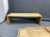 WOOD WALL SHELF & BAMBOO BATHTUB CADDY - 3