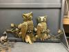 METAL WALL ART - OWLS & PEACOCKS - 2