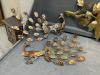 METAL WALL ART - OWLS & PEACOCKS - 3
