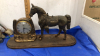 DECORATIVE BOW, BRASS BIRD,HORSE CLOCK - 3