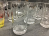 (2) BOXES W/ DRINKING GLASSES & ICE BUCKET, OLYMPIC GLASSES - 3