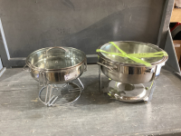 2 CHAFING DISHES