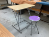 SMALL DESK & STOOL - 2