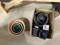 BOX OF STARTER POTS + ASSORTED PLANTER POTS