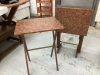 SET OF 4 TV TRAYS ON RACK - 2