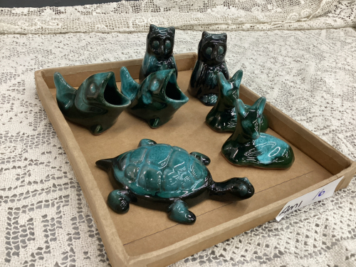 (7) MINIATURE POTTERY/BMP ANIMALS