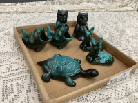 (7) MINIATURE POTTERY/BMP ANIMALS