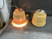 2 HANGING PATIO LIGHTS