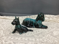 (2) BMP DOGS - SETTER & TERRIER - UNMARKED
