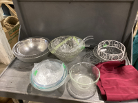 2 BOXES; SERVING DISHES