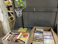 MOVIES, VHS, CASSETTES, DVD&rsquo;S & KIDS B&rsquo;BALL HOOP