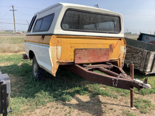 HOME BUILT TRUCK BOX TRAILER WITH CAP