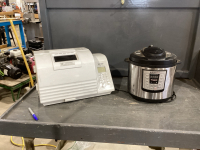 (3) ITEMS - WEST BEND BREAD MAKER ,INTANT POT + BOX W/NESSPRESSO +MISC ITEMS