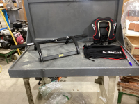 (2) ITEMS - EVERLAST CHIN UP BAR + OMEGA MOTORSPORTS NECK PROTECTOR