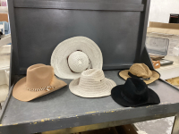 SUN HATS AND (1) "ANADERO" COWBOY HAT