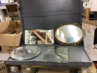 (4) VINTAGE WALL MIRRORS