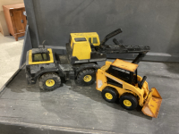 TONKA EXCAVATOR + NO NAME SKID STEER