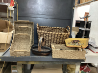 WICKER BASKETS - LAUNDRY HAMPER, DIFFERENT SIZE STORAGE BASKETS