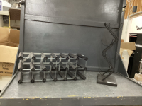 (2) WOOD & METAL WINE RACKS