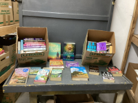 (2) BOXES OF BOOKS - HARD & SOFT COVER