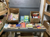 (2) BOXES BOOKS - HARD & SOFT COVER
