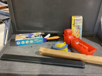 PAINTING SUPPLIES + ROLL DOWN BLIND