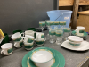 BOX & BUCKET OF DISHWARE - 5