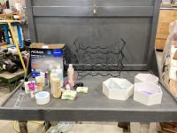 WINE BOTTLE HOLDER, OCTAGON SHELVES, AVON PRODUCTS