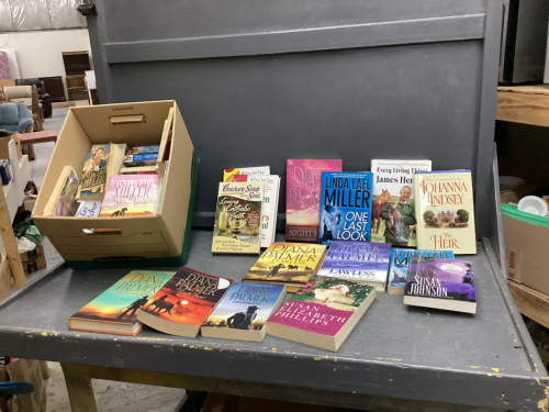(2) BOXES OF BOOKS - HARD & SOFT COVER