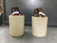 (2) WHISKEY JUGS