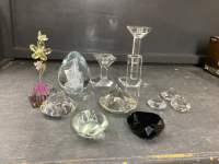COLLECTION OF MISC CRYSTAL PIECES