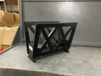 BLACK MAGAZINE RACK