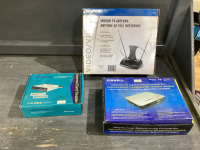 INDOOR TV ANTENNA, CARD READER, CONVERTER BOX