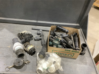 BOX PLUMBING PVC PIECES, SOME RAINBIRD