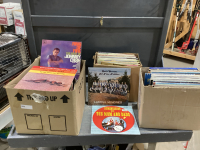 3 BOXES VINYL RECORDS