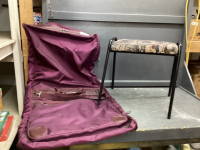 GARMENT BAG & STOOL