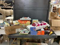 VINTAGE TOYS & BOOKS W/ RECORDS, BC FERRY, VINTAGE YOUTH BOOKS