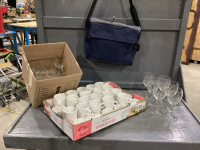 2 BOXES: WINE GLASSES + COFFEE MUGS