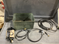 METAL BOX W/PROPANE ADAPTOR HOSES