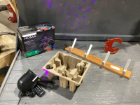 CHRISTMAS LASER PROJECTOR + COAT HOOK